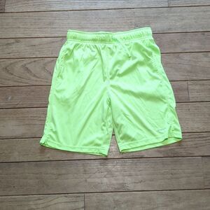 Boys Athletic Works lime green dri-fit basketball shorts size large 10/12
